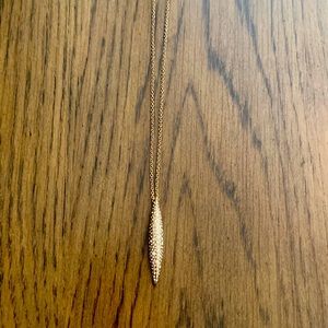 Alexis Bittar gold Diamond dust drop necklace